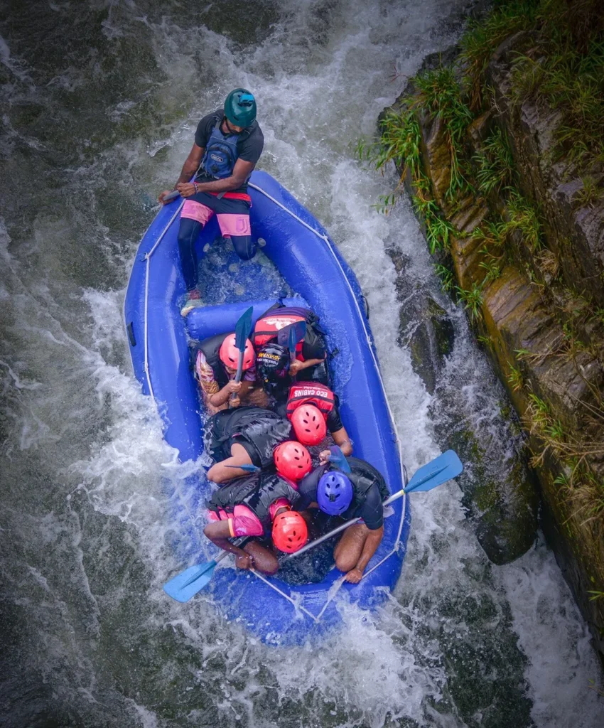 Natural waterfall sliding and canyoning experience in Kitulgala